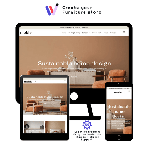 Wizzyl Ecommerce Websites, Created For You Service. - Peach Loves Digital